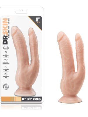 Dr. Skin 8" DP Cock Vanilla