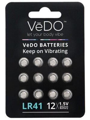 VeDO LR41 Batteries - 1.5V Pack of 12