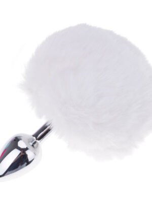 Gags & Practical Jokes Toy Metal Plug With Pure Color Fur Ball