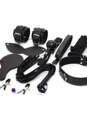 slave bdsm bondage 9pcs/set adult sex toys bdsm sex erotic toys fetish nipple clamps collar sexe mouth gag quality is very good